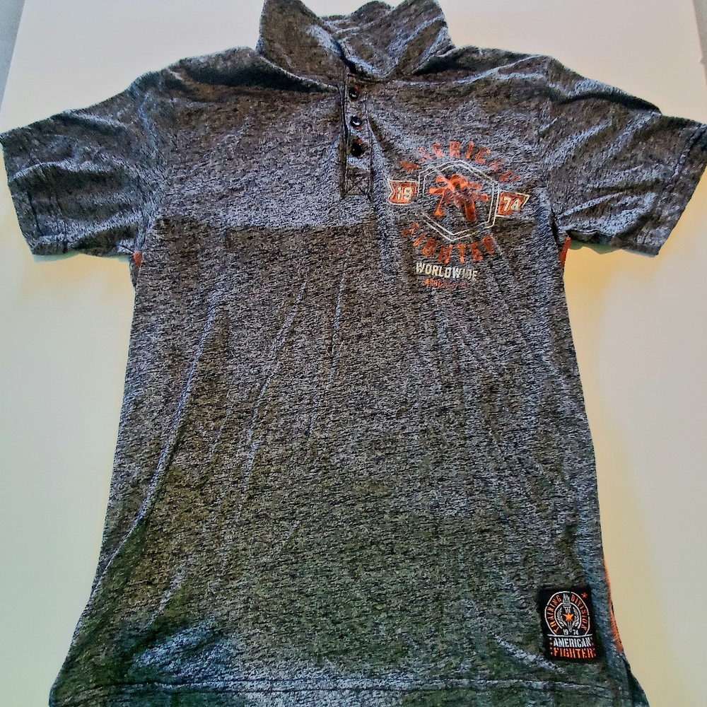 American fighter collared shirt